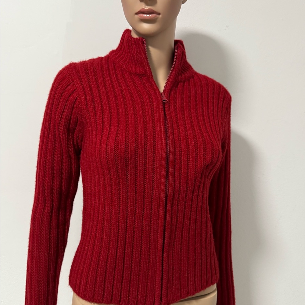 Zara Vibrant Red Knit Sweater